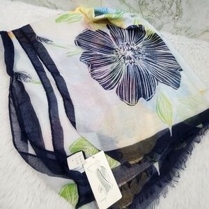 A New Day Beautiful Floral Print Scarf